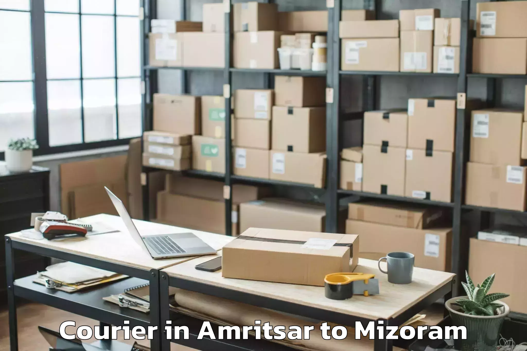 Top Amritsar to Mamit Courier Available